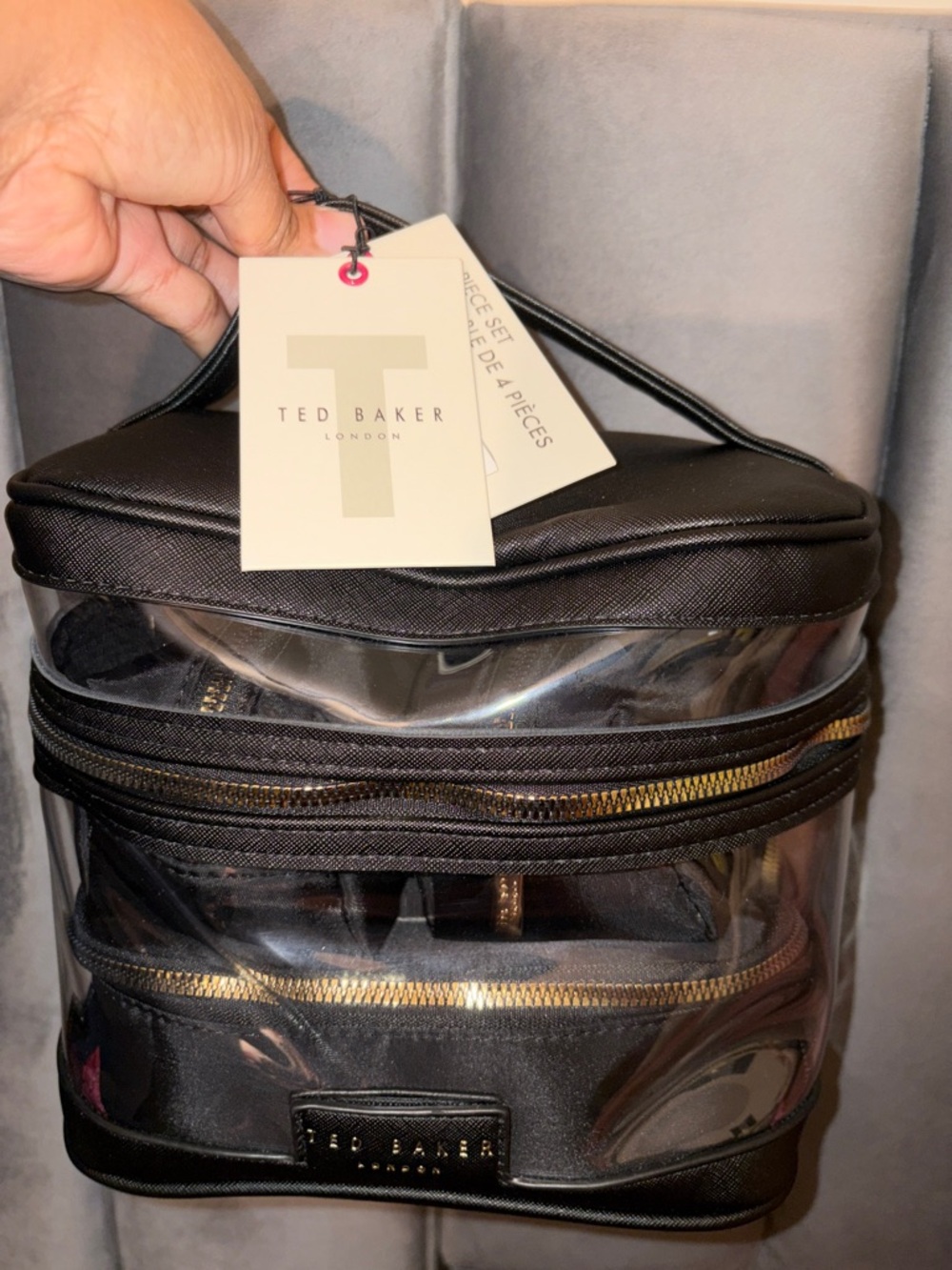 Ted Baker London Cosmetic Case- 4 Pieces